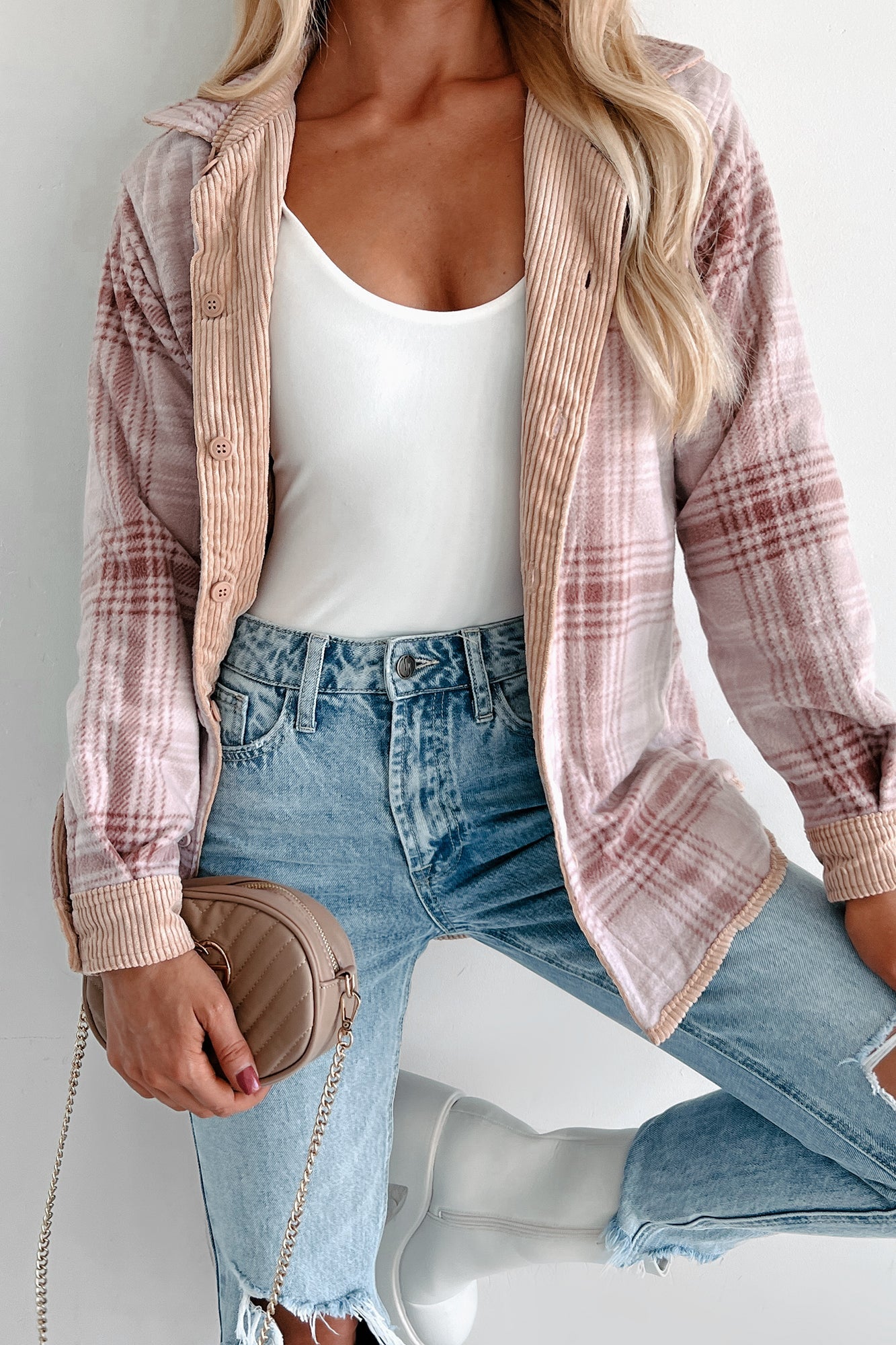 When The Leaves Turn Reversible Corduroy Jacket (Camel)